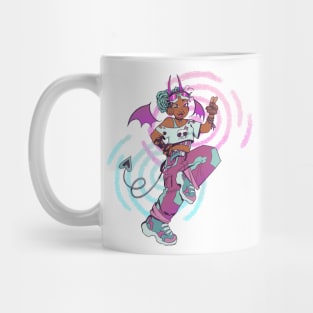 Blue Raspberry Devil Girl Mug